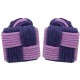 Violet and Dark Purple Silk Square Knot Cufflinks