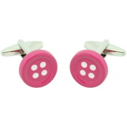 Bubble Pink Button Cufflinks