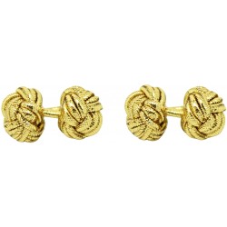 Golden Silk Knot Cufflinks 