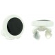 Sterling Silver Black Button Covers 