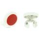 Sterling Silver Red Button Covers 