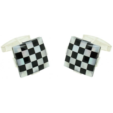 Sterling Silver Chess Cufflinks 