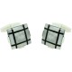 Sterling Silver and Onyx Square Cufflinks 