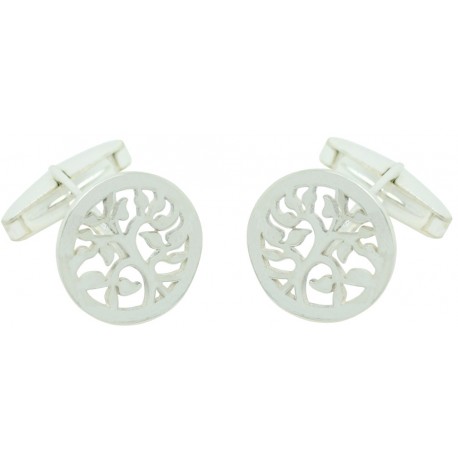 Sterling Silver The Tree of Life Cufflinks for man