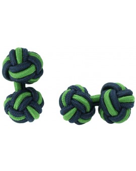 Gemelli sfera elastica blu navy–verde prato all'ingrosso