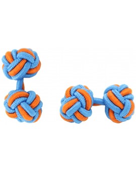 Gemelos Bola Elástico Azul y Naranja 