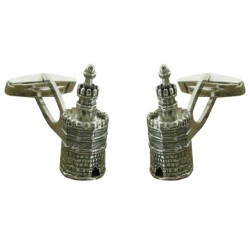 Sterling Silver The Gold Tower Cufflinks