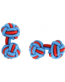 Wholesale Blue and Red Elastic Ball Cufflinks