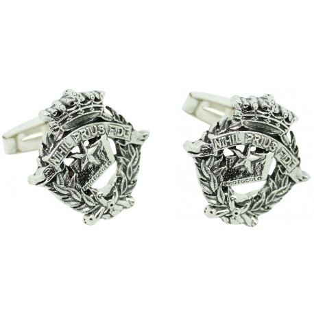 Sterling Silver Notary Emblem Cufflinks for man