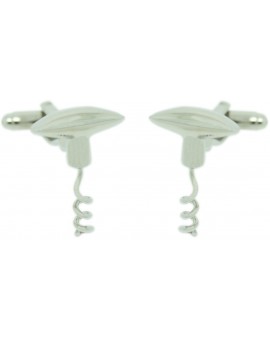 T Corkscrew Cufflinks 