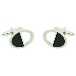 Wholesale Black and Silver Cufflinks