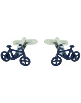 Blue Bike Cufflinks 