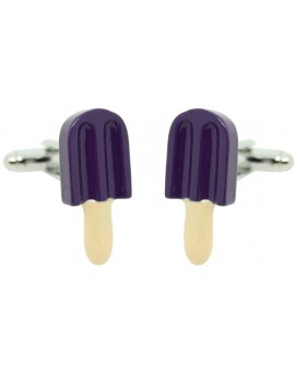 Blueberry Ice Lolly Cufflinks 