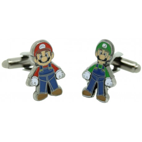 Mario and Luigi Cufflinks 