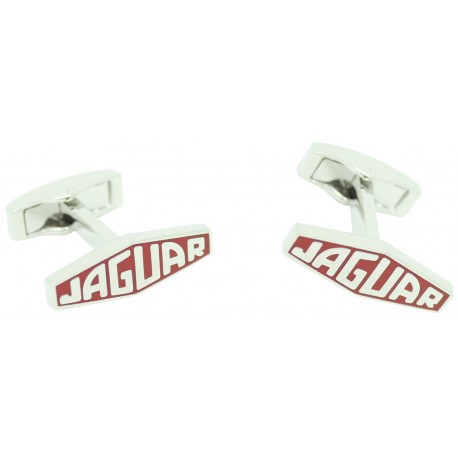 Wholesale Red Jaguar Letters Logo Cufflinks