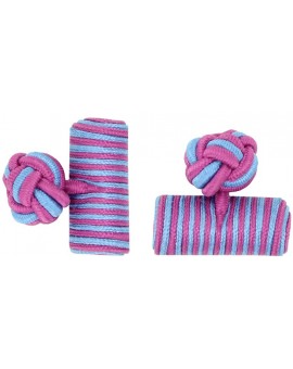 Gemelos Barril Elástico Fucsia y Azul Claro 