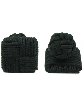 Gemelos Cuadrado Elástico Negro