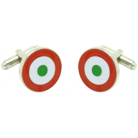 Red, White and Green RAF Cufflinks