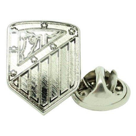 New Silver Atletico of Madrid Football Club Pin