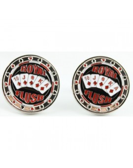 Gemelli da polso Royal Flush Poker all'ingrosso
