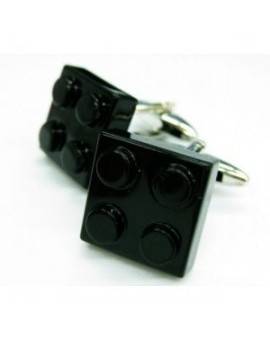 Black LEGO Brick Cufflinks 