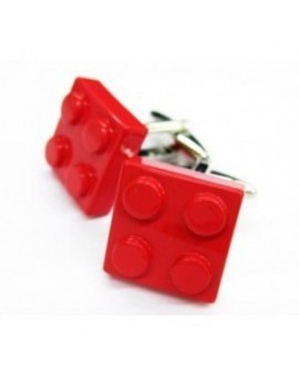 Red LEGO Brick Cufflinks 