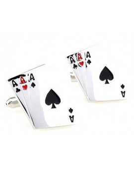 Poker Aces Cards Cufflinks