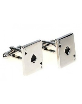 Ace of Spades Poker Card Cufflinks