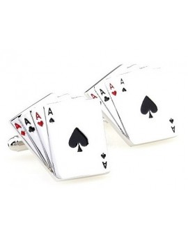 Poker Aces Cards Cufflinks