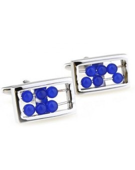 Blue Abacus Cufflinks 
