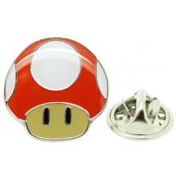 Red Super Mushroom Mario Bros. Pin