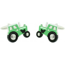 Military green tractor agricultural cufflinks