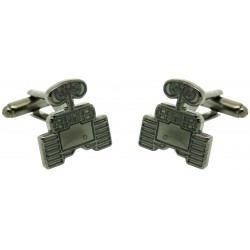 Cufflinks for shirt WALL-E black plated wholesale
