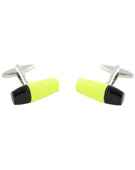 Yellow Marker Cufflinks 