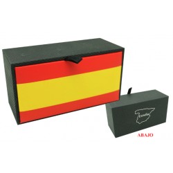 individual box cufflinks custom flag of spain