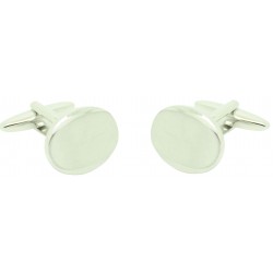 Oval 17 cufflinks with volume to engraving