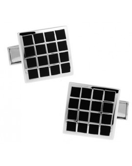 Black and Silver XXIV Cufflinks