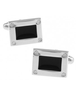 Black and Silver XXVIII Cufflinks