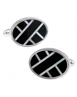 Black and Silver XXIX Cufflinks
