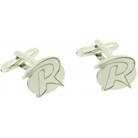 Silver Robin logo cufflinks - Batman