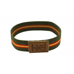 Bracelet with green elastic Spain flag - Legion wholesale