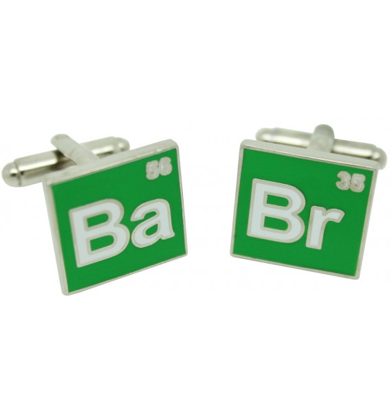 Breaking Bad Cufflinks behind