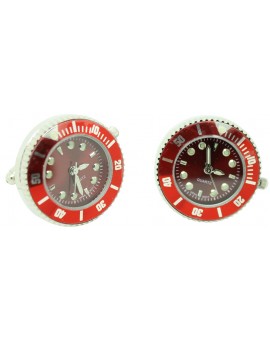 Gemelos para camisa Reloj Sport Rojo