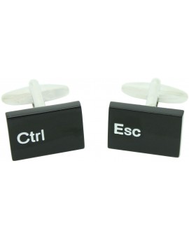 Gemelos Control y Escape Negro para camisa