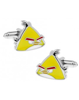 Yellow Angry Birds Cufflinks