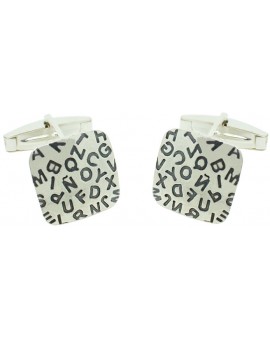 Sterling Silver Letters Cufflinks for shirt