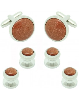 Brown Round Smoking Set 