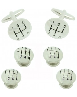 Gemelos y Botones Esmoquin Palanca de Cambios