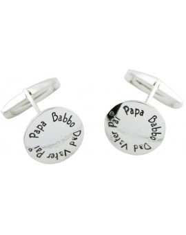 Gemelos Papá Plata 925