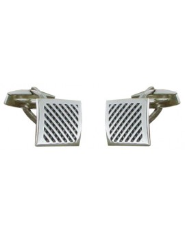 Sterling Silver Wickerwork Cufflinks